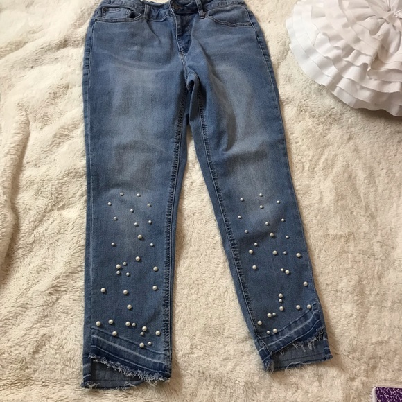 Earl Jeans Denim - Earl Jeans Skinny Ankle Pearls Size 10